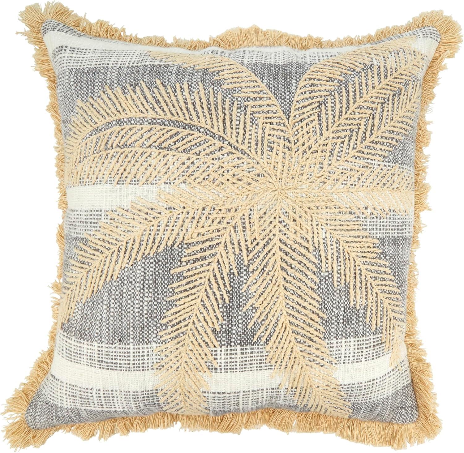 Saro Marcia Collection Cotton Throw Pillow