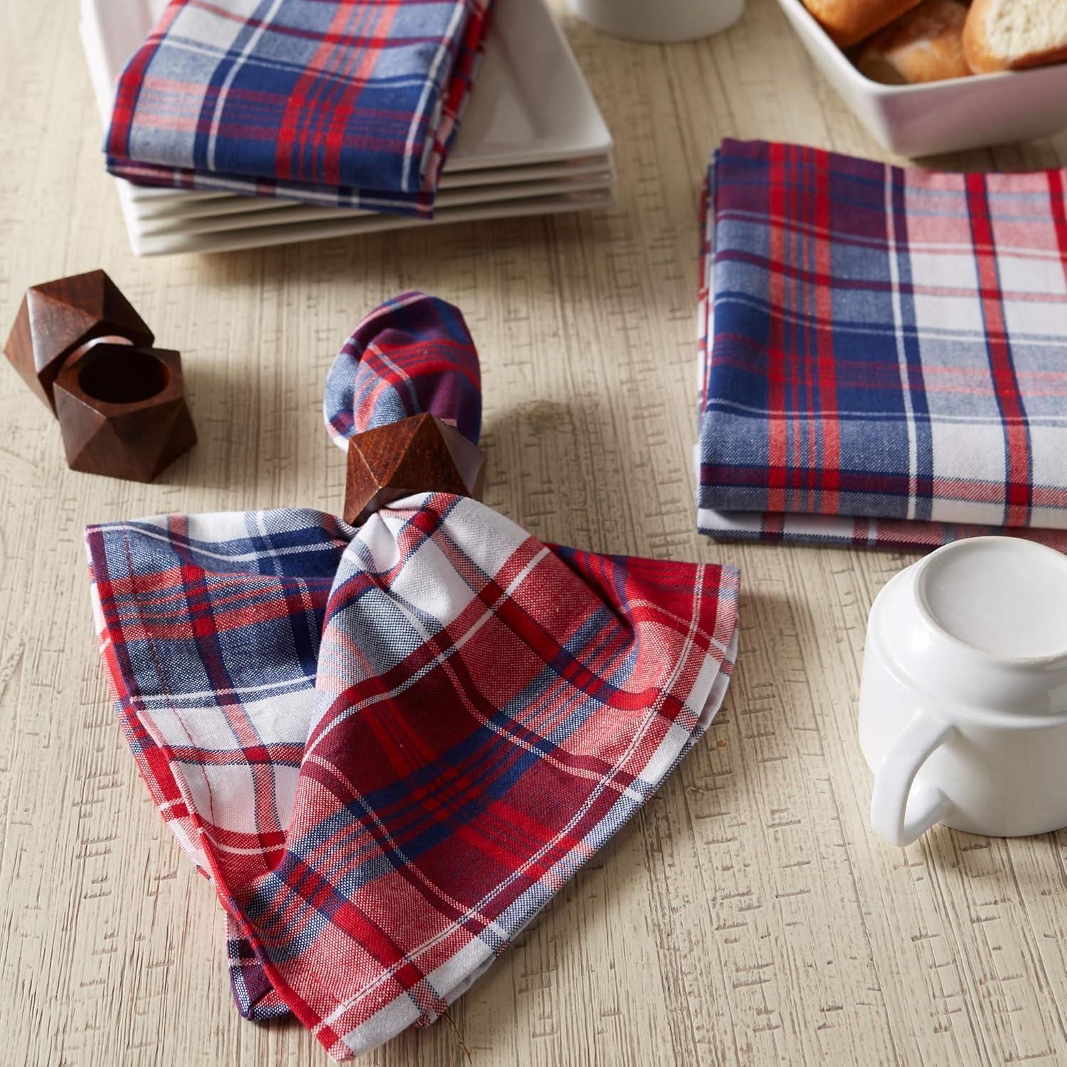 Napkin, Americana Plaid - Set of 6