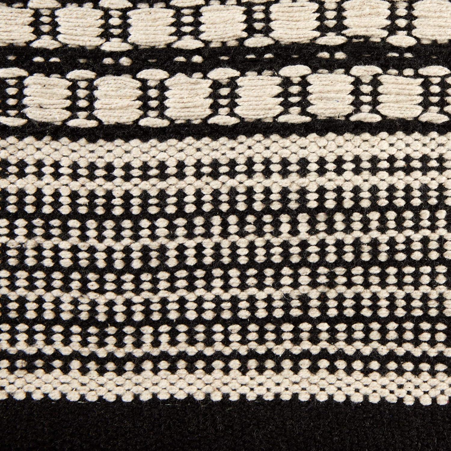 Design Imports Modern Dobby Stripe - Black - 2 Ft 6 In X 6 Ft