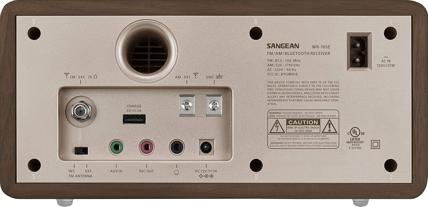 Sangean WR-16SE WR-16 45th Anniversary Special Edition AM/FM Wooden Cabinet Radio with Bluetooth