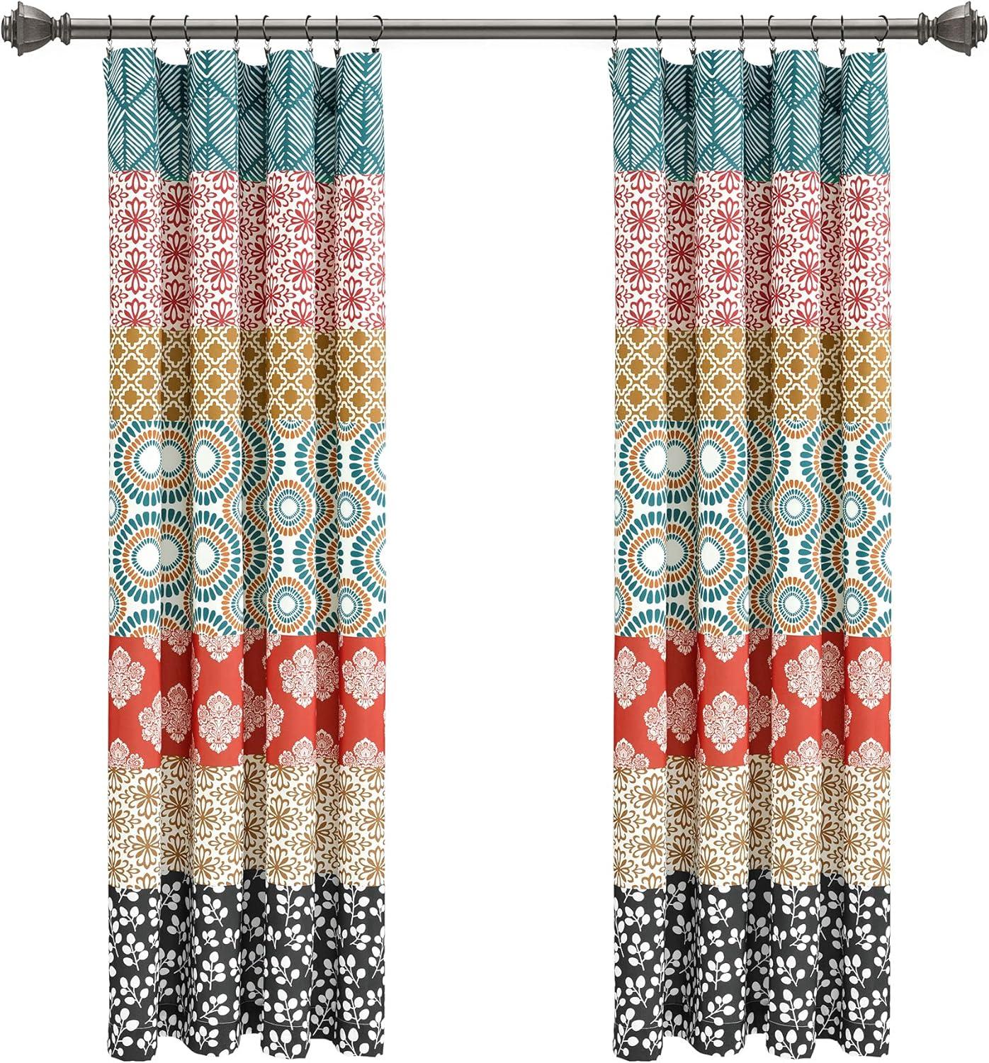 Lush Decor Bohemian Semi-Sheer Curtain Panel