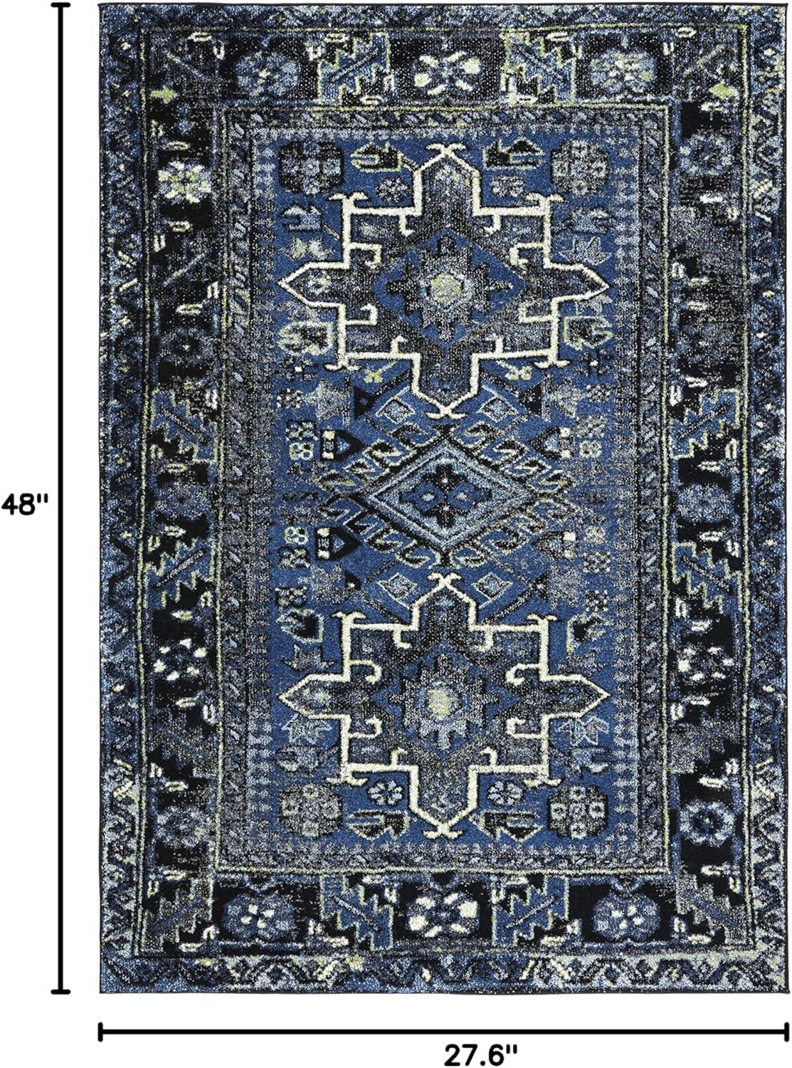 Vintage Hamadan VTH211 Power Loomed Indoor Accent Rug - Blue/Grey - 2'3"x4' - Safavieh