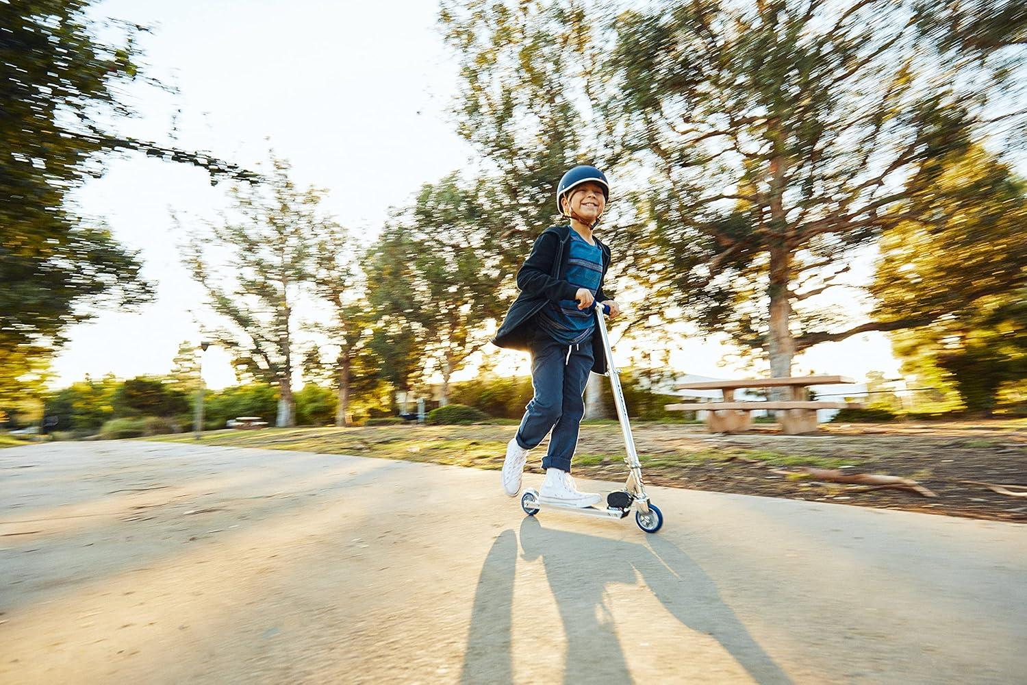 Razor A Kick Scooter for Kids - Pink, Lightweight, Foldable, Aluminum Frame, for Child Ages 5+