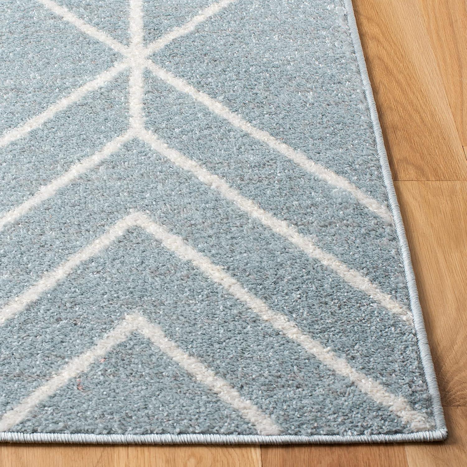 SAFAVIEH Adirondack Caitriona Geometric Area Rug, Blue/Ivory, 5'1" x 7'6"