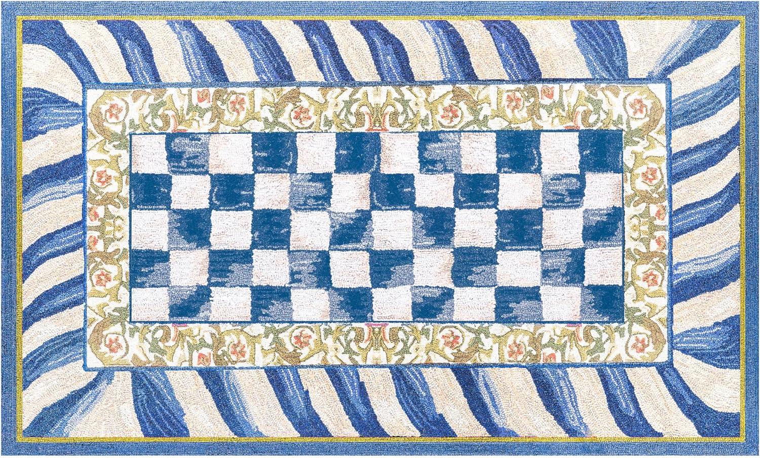 Truly Royal Check® Washable Rug
