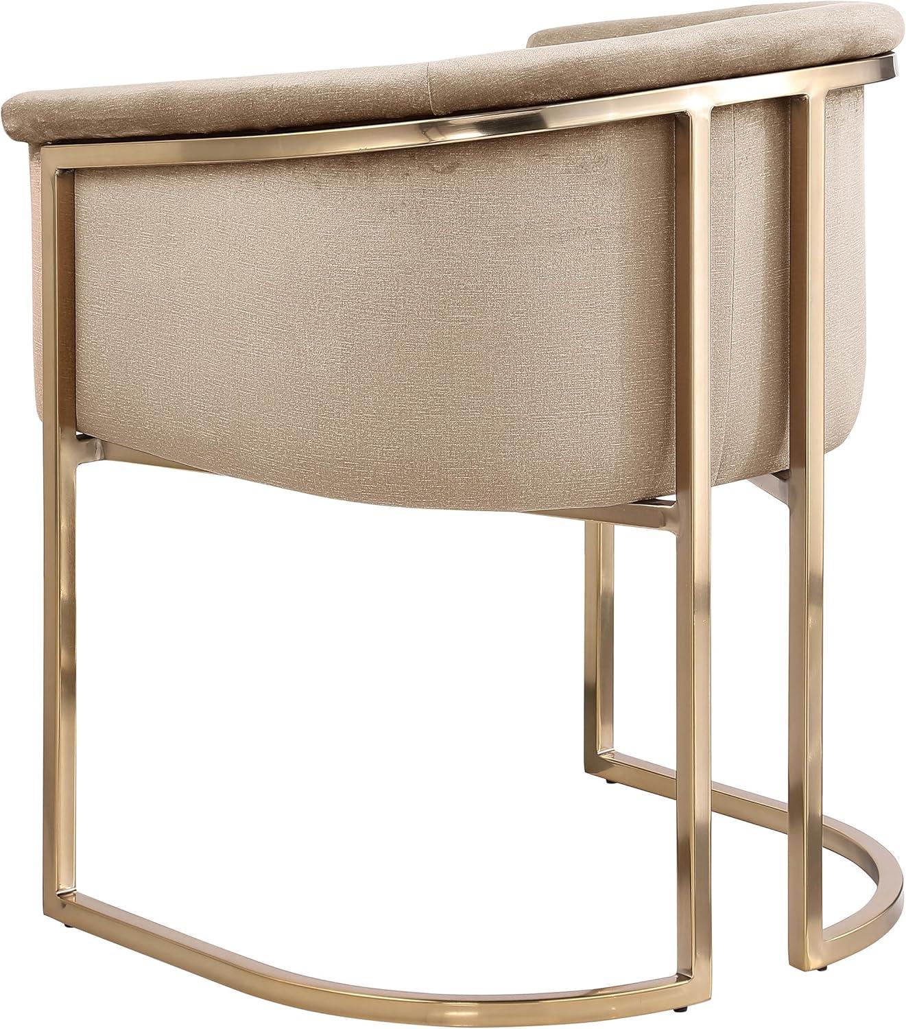 Meridian Furniture Tierra Beige Velvet Dining Chair