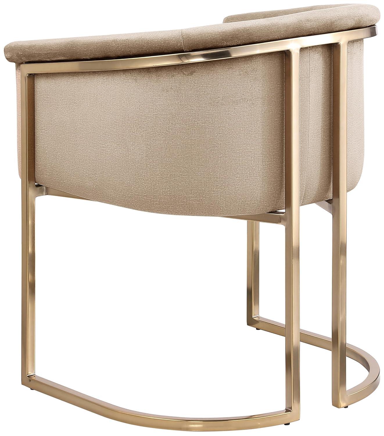 Meridian Furniture Tierra Beige Velvet Dining Chair