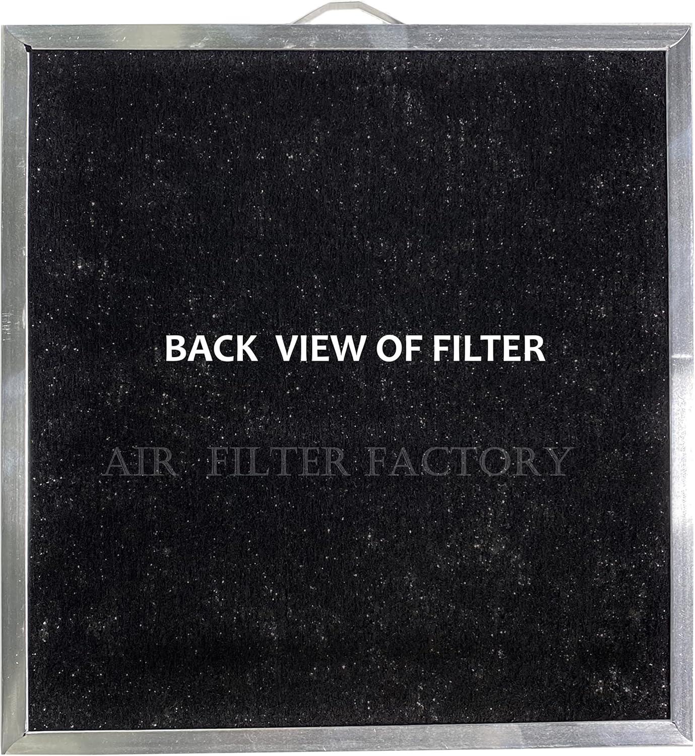 Air Filter Factory 2-Pack Aluminum Mesh Charcoal Combo for Broan Nutone QT2000, WA6500