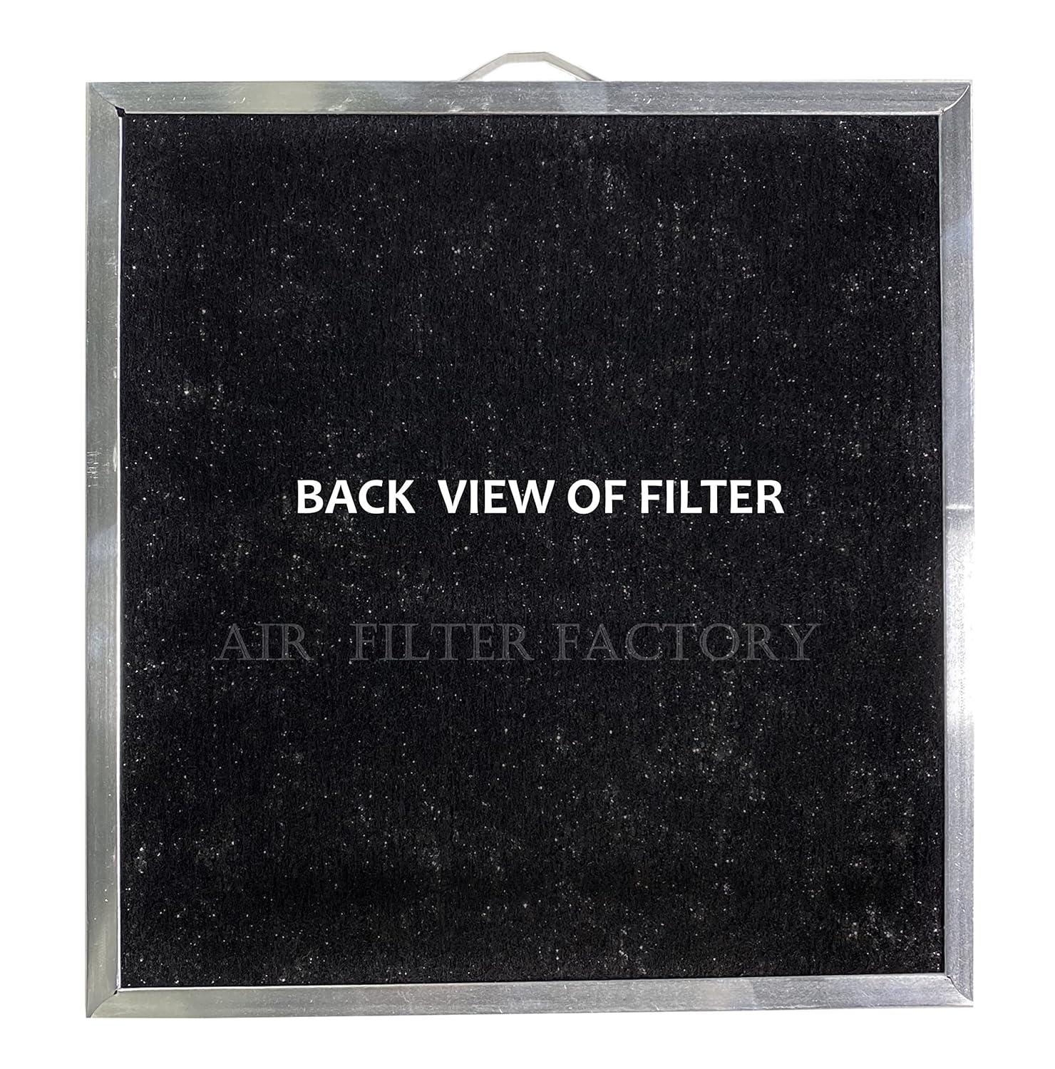 Air Filter Factory 2-Pack Aluminum Mesh Charcoal Combo for Broan Nutone QT2000, WA6500