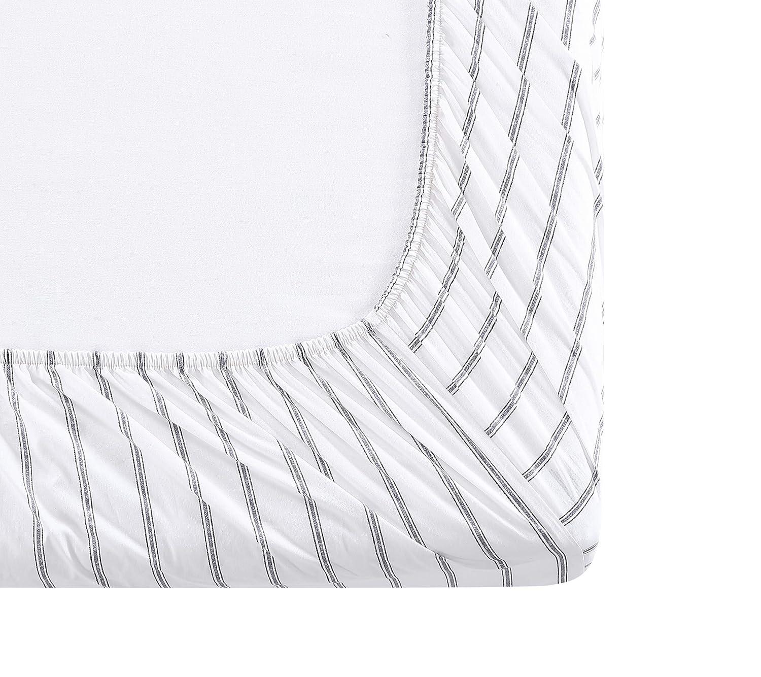 Stone Cottage Trenton Stripe Grey Queen Sheet Set