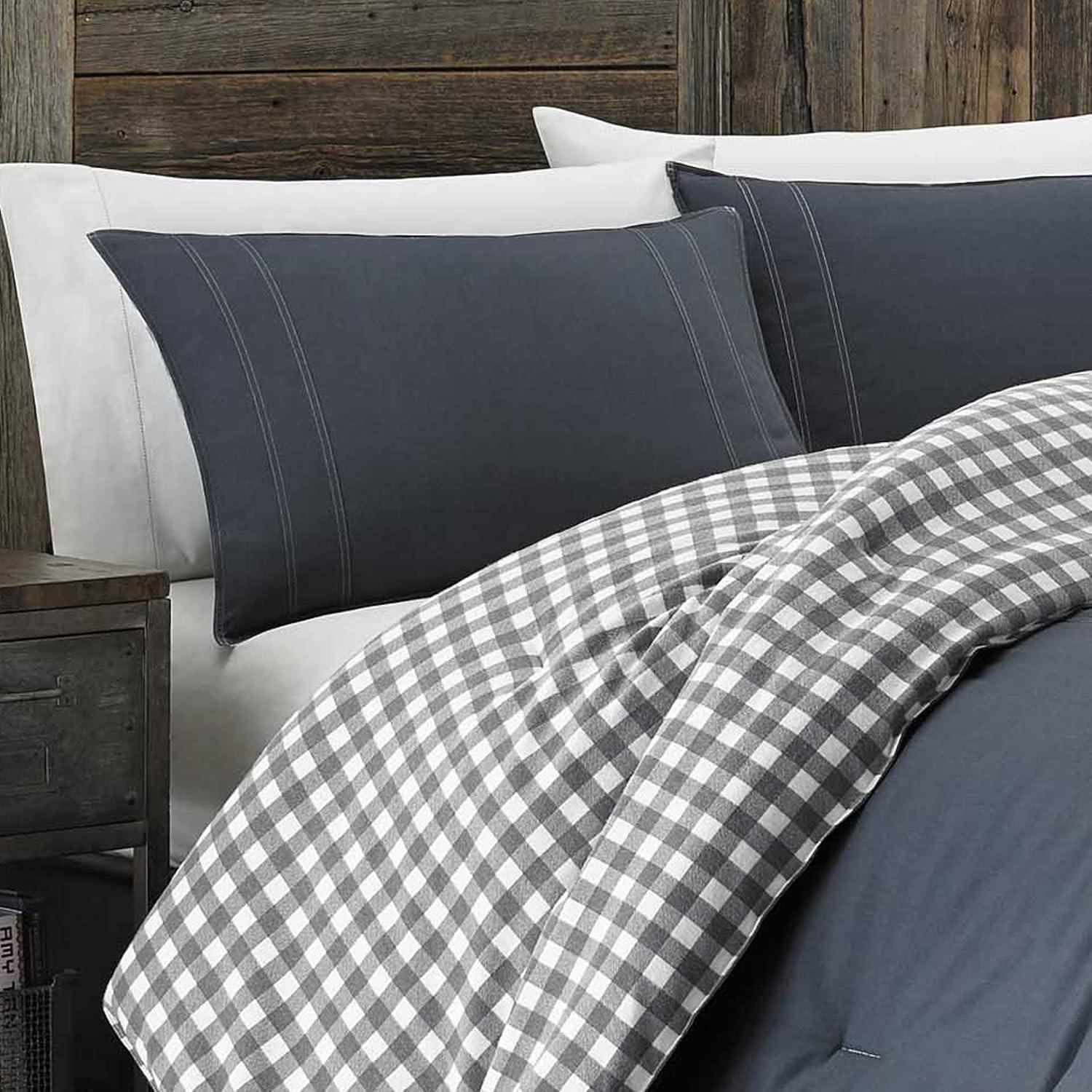 Eddie Bauer Kingston Navy Reversible Duvet Cover Set