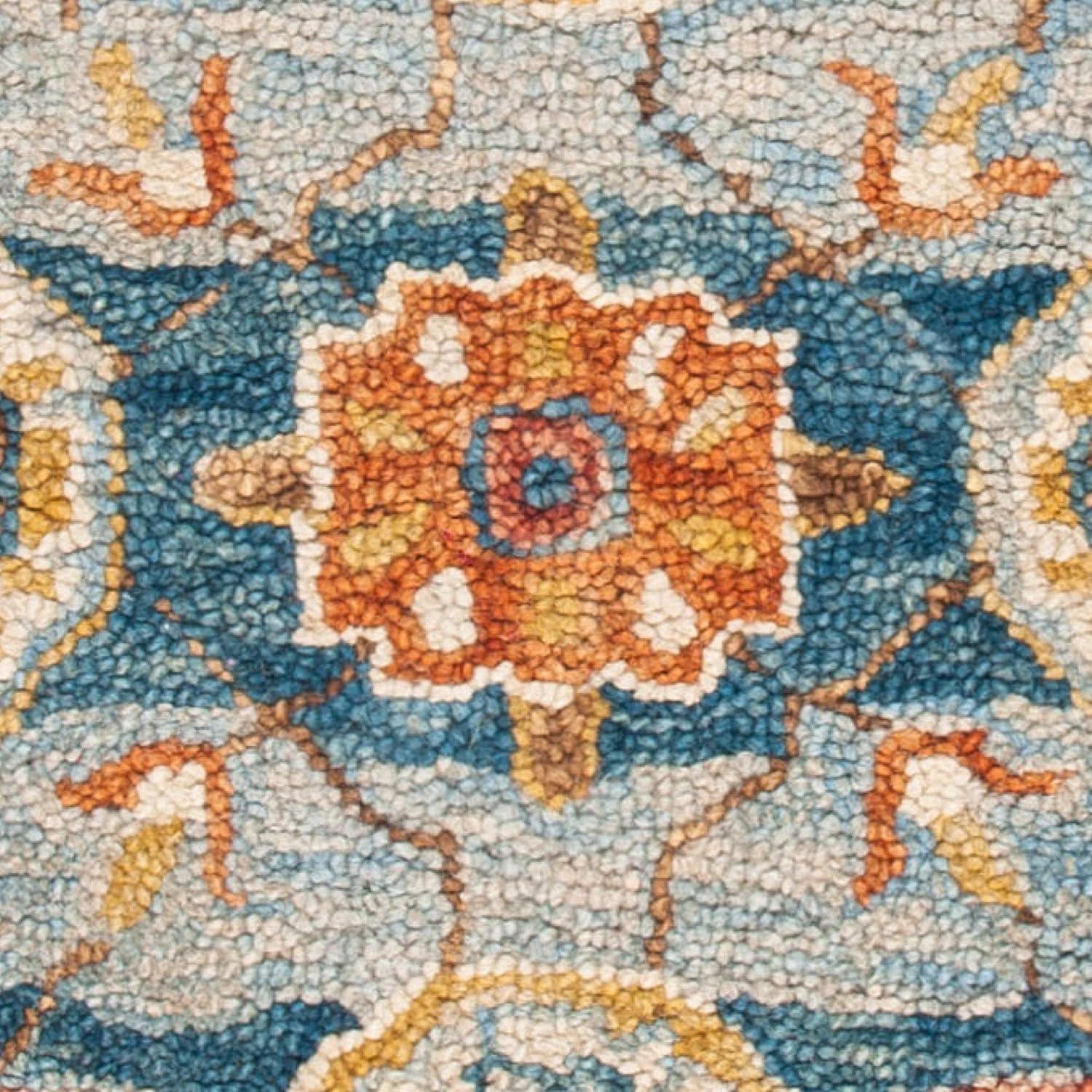 Aspen APN110 Hand Tufted Area Rug - Grey/Navy - 8'x10' - Safavieh.