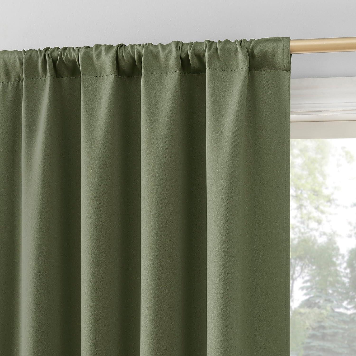 Bergen Theater Grade 100% Blackout Rod Pocket Curtain Panel