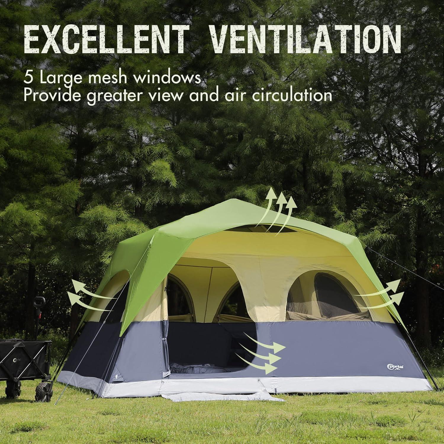 PORTAL 8 Person Instant Camping Tent