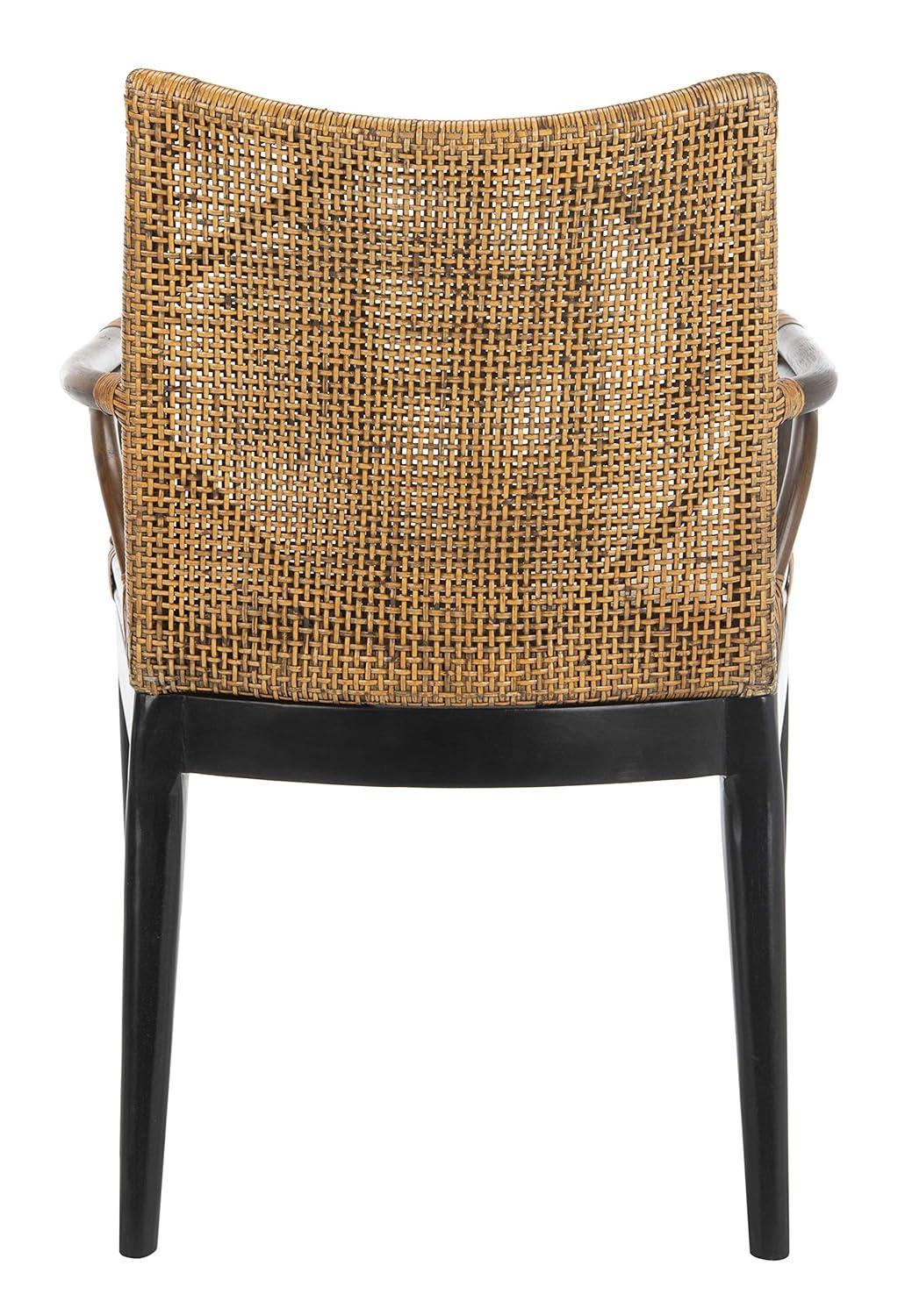 Gianni Arm Chair - SEA4011 - Brown/Black - Safavieh
