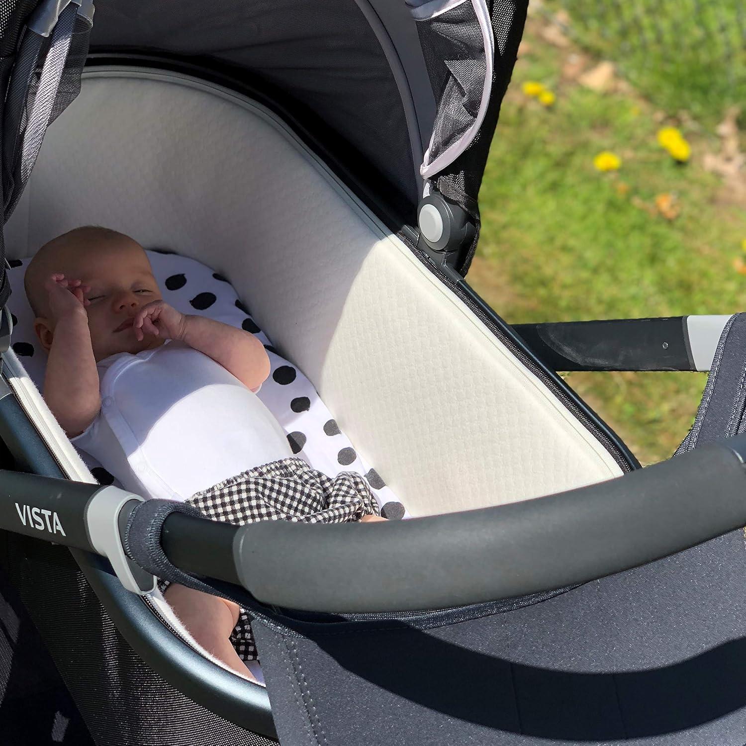 Ely's & Co. Baby Fitted Bassinet Sheet  100% Combed Jersey Cotton Pink for Baby Girl 2 Pack