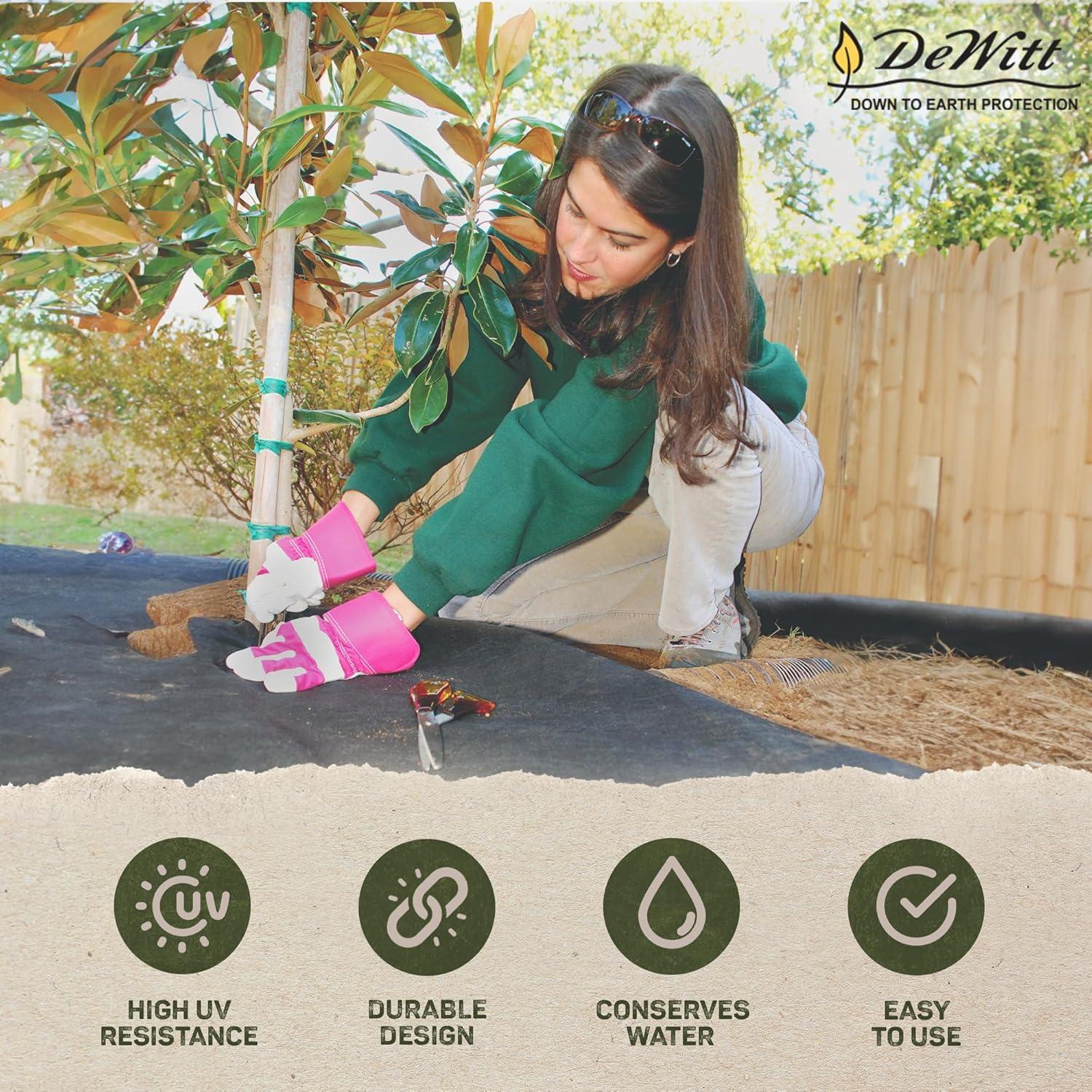 DeWitt Sunbelt 3.2oz Woven Weed Barrier Landscape Fabric Ground Cover