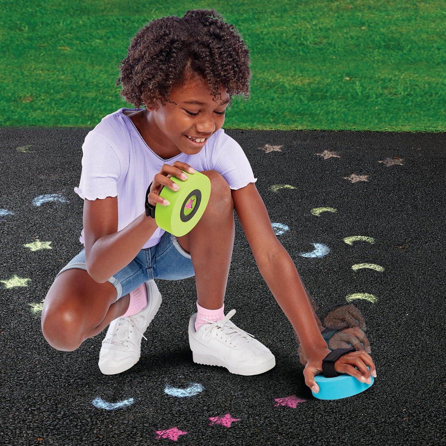 Crazy Cool Chalk Stomp Stampers Washable Outdoor Chalk Set