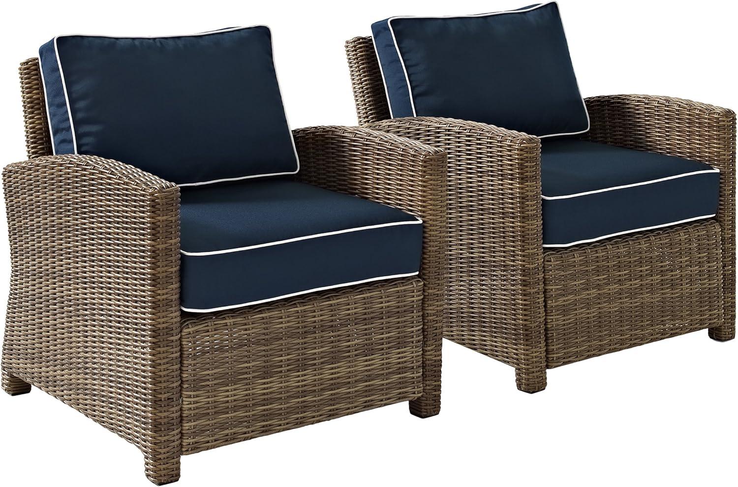 Bradenton 2pc Outdoor Wicker Armchair Set - Crosley