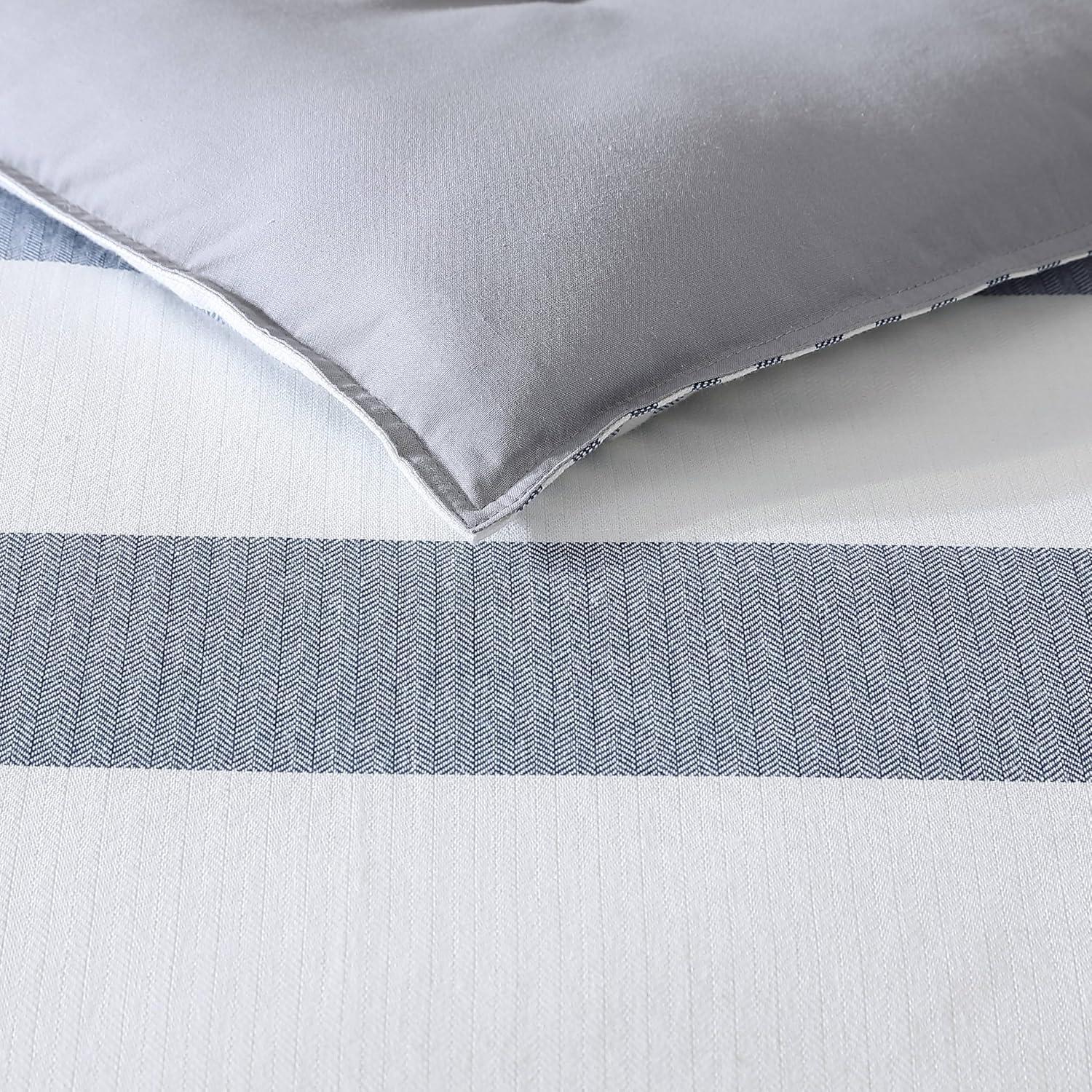Nautica Nautica Fairwater Blue Cotton Reversible Comforter Set