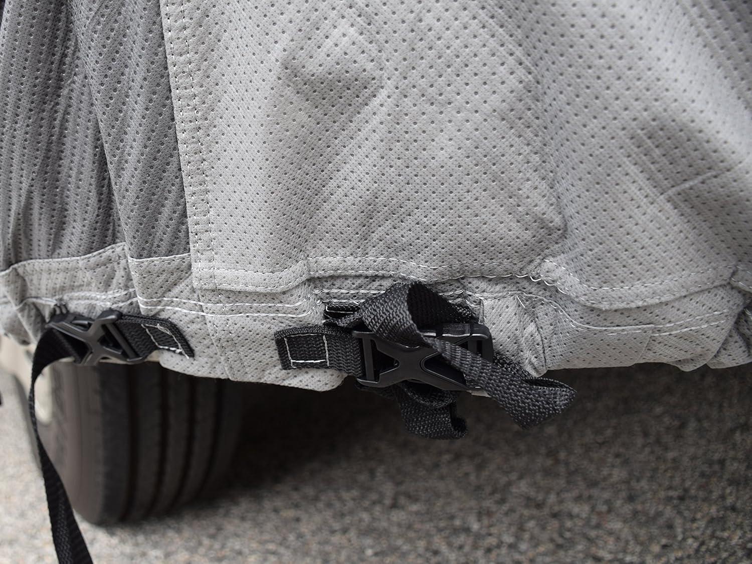 ADCO 36813 Designer Series Olefin HD Class C Motorhome Cover 23' 1" - 26' , Gray/White