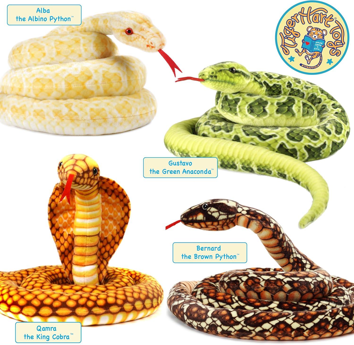 Qamra the King Cobra - 102 Inch Stuffed Animal Plush - By Viahart