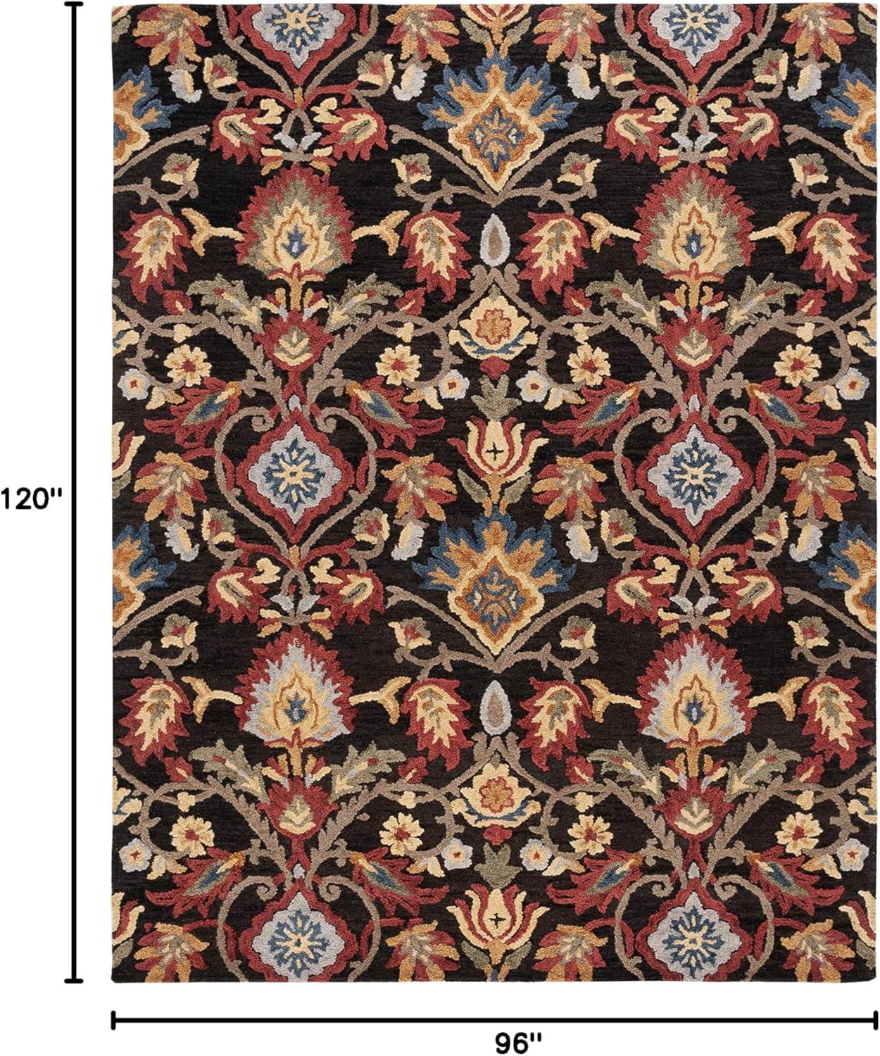 Blossom BLM402 Hand Tufted Area Rug - Red/Multi - 8'x10' - Safavieh.