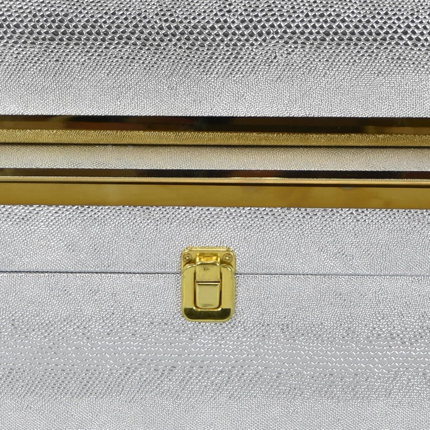 Benjara Jito Decorative Box Set of 2, Abstract Pattern