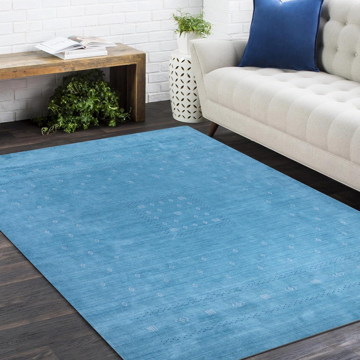 Cyrena Hand-Loomed Wool Rug - Sapphire / 9' x 12'