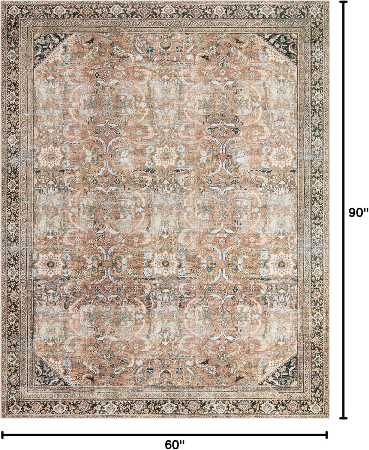 Loloi II Wynter WYN-02 Auburn / Multi Oriental Area Rug 5'-0" x 7'-6"