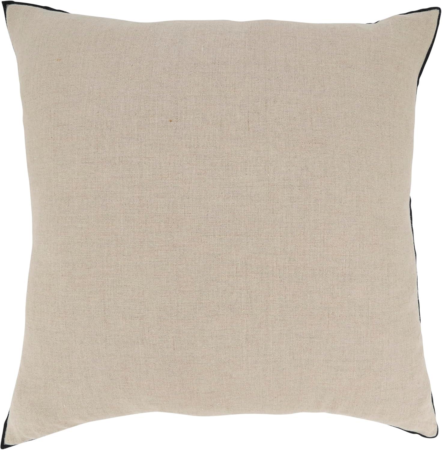 Saro Lifestyle Stonewashed Stitched Edge Poly Filled Throw Pillow