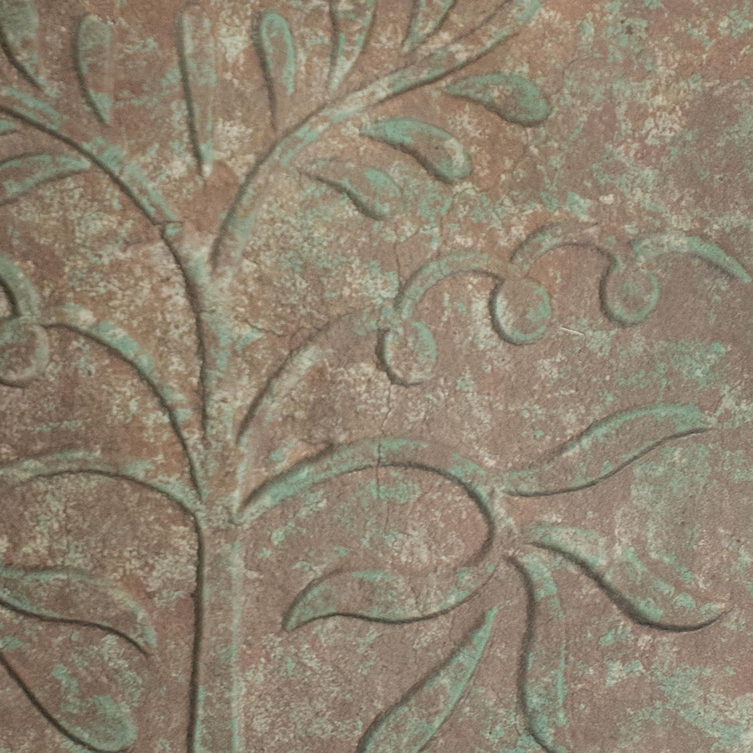 SunnyDaze Decor Ivy and Sage Freestanding Cast Aluminum Outdoor Bird Bath - Rustic Patina