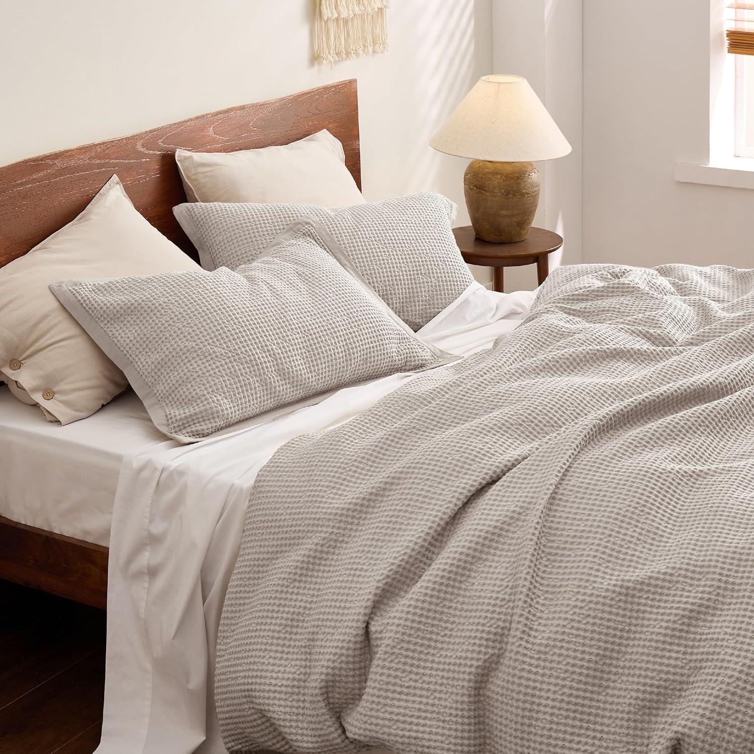 Bedsure Bedsure 100% Cotton Waffle Weave Duvet Cover
