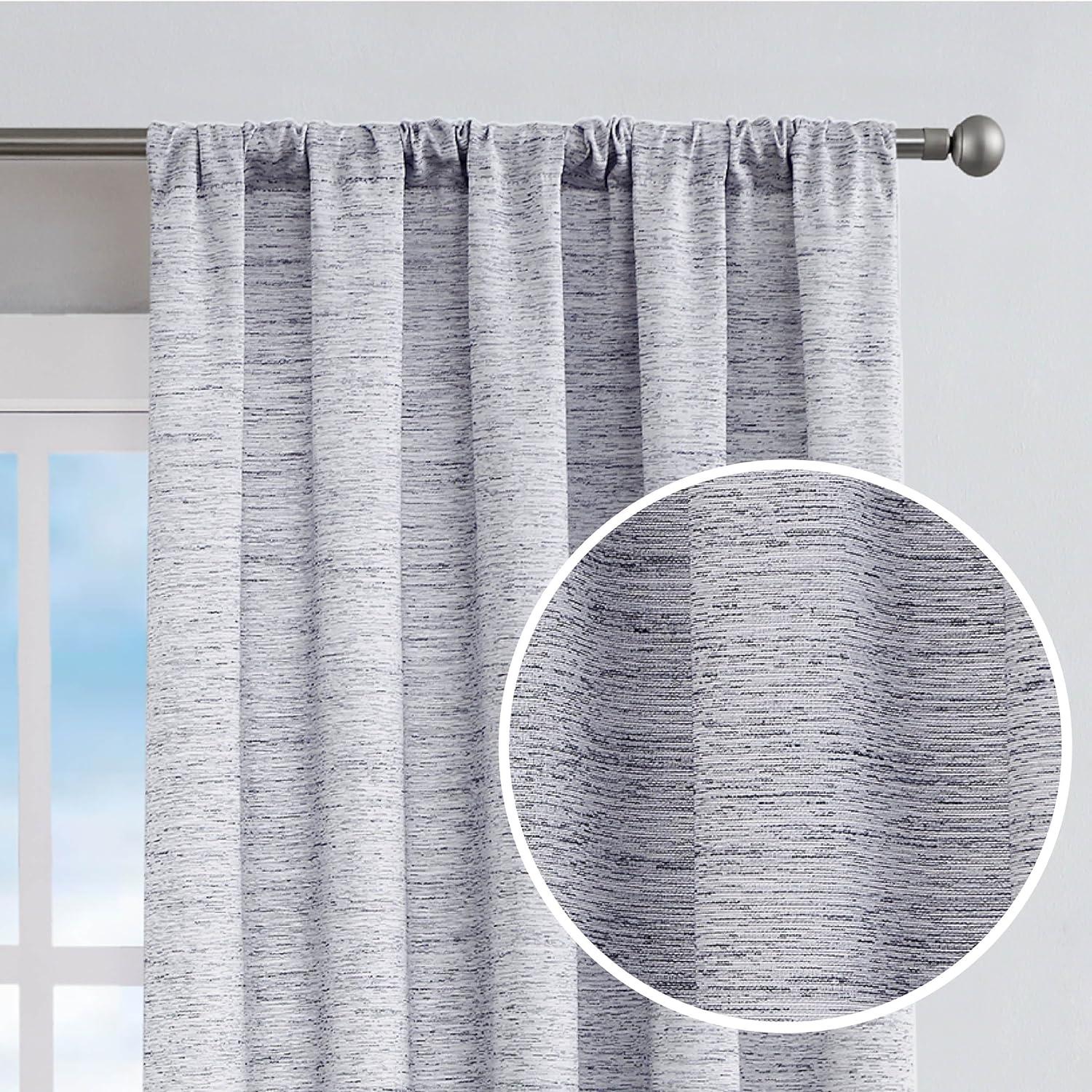 Nautica Nautica Light Filtering Rod Pocket Window Curtains Pair (Set of 2)