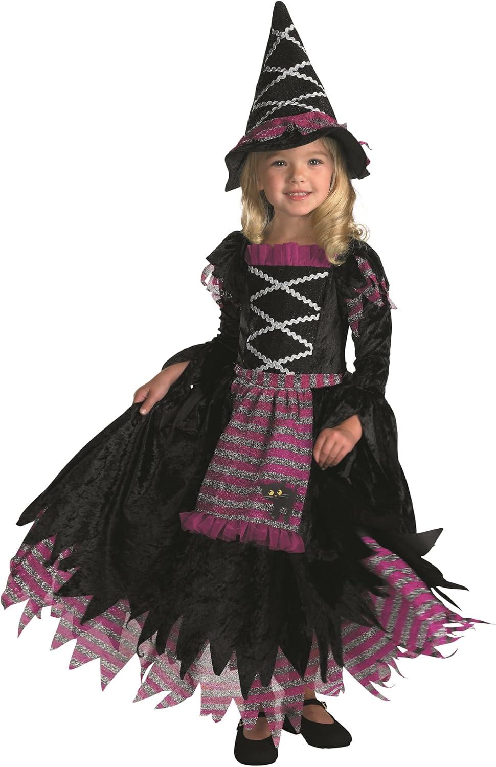 Girls' Fairytale Witch Costume - Size 4-6 - Black