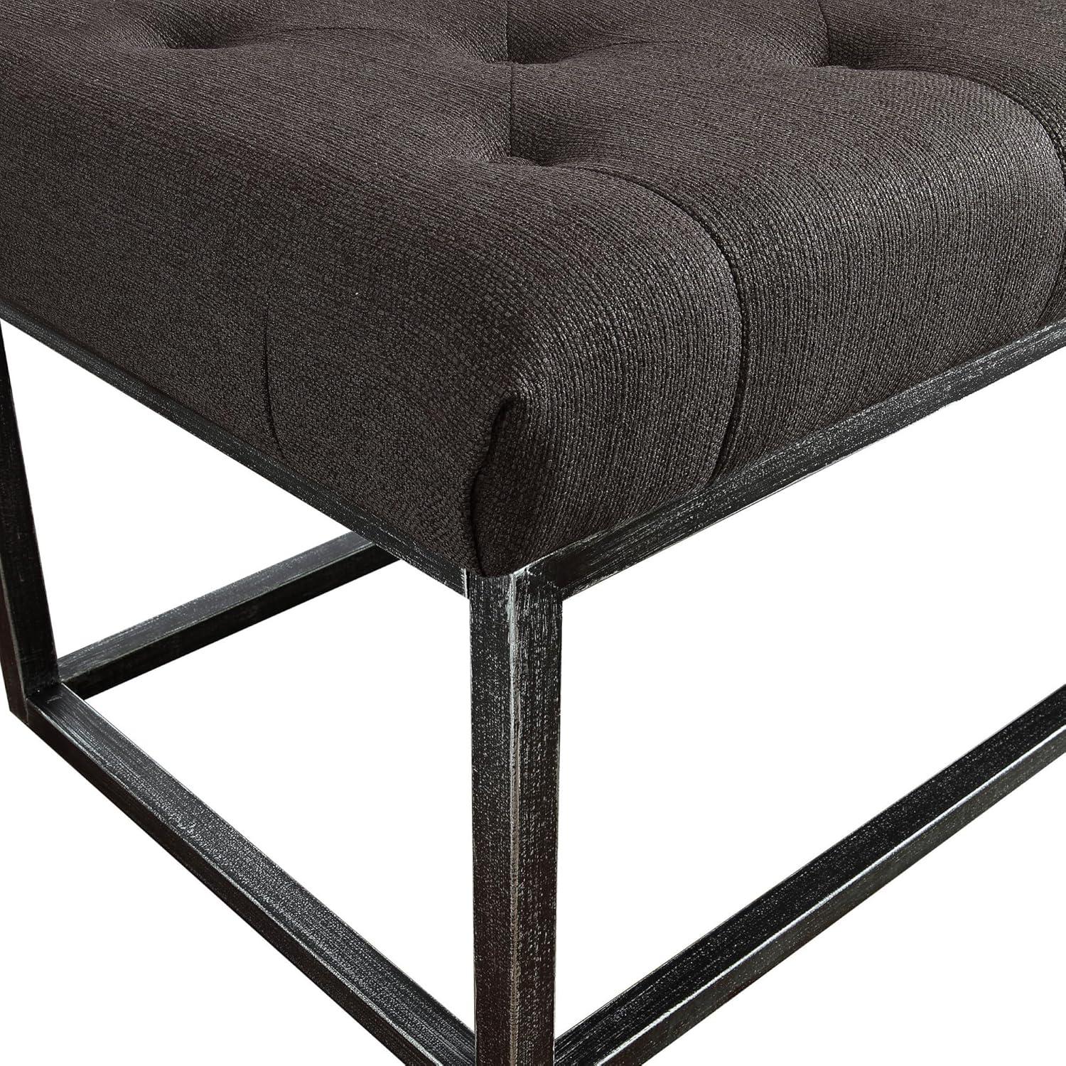 Danes Claire Tufted Bench with Iron Legs, Modern 72.5" Bench for Bedroom or Living Room