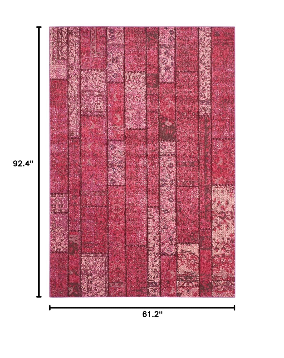 SAFAVIEH Monaco Gerard Geometric Area Rug, Pink/Multi, 5'1" x 7'7"