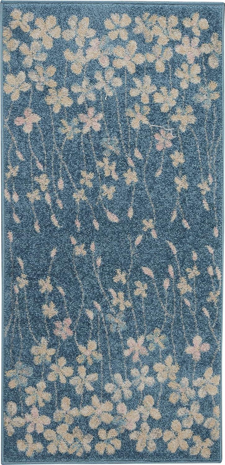 Nourison Tranquil Bohemian Botanical Bloom Area Rug