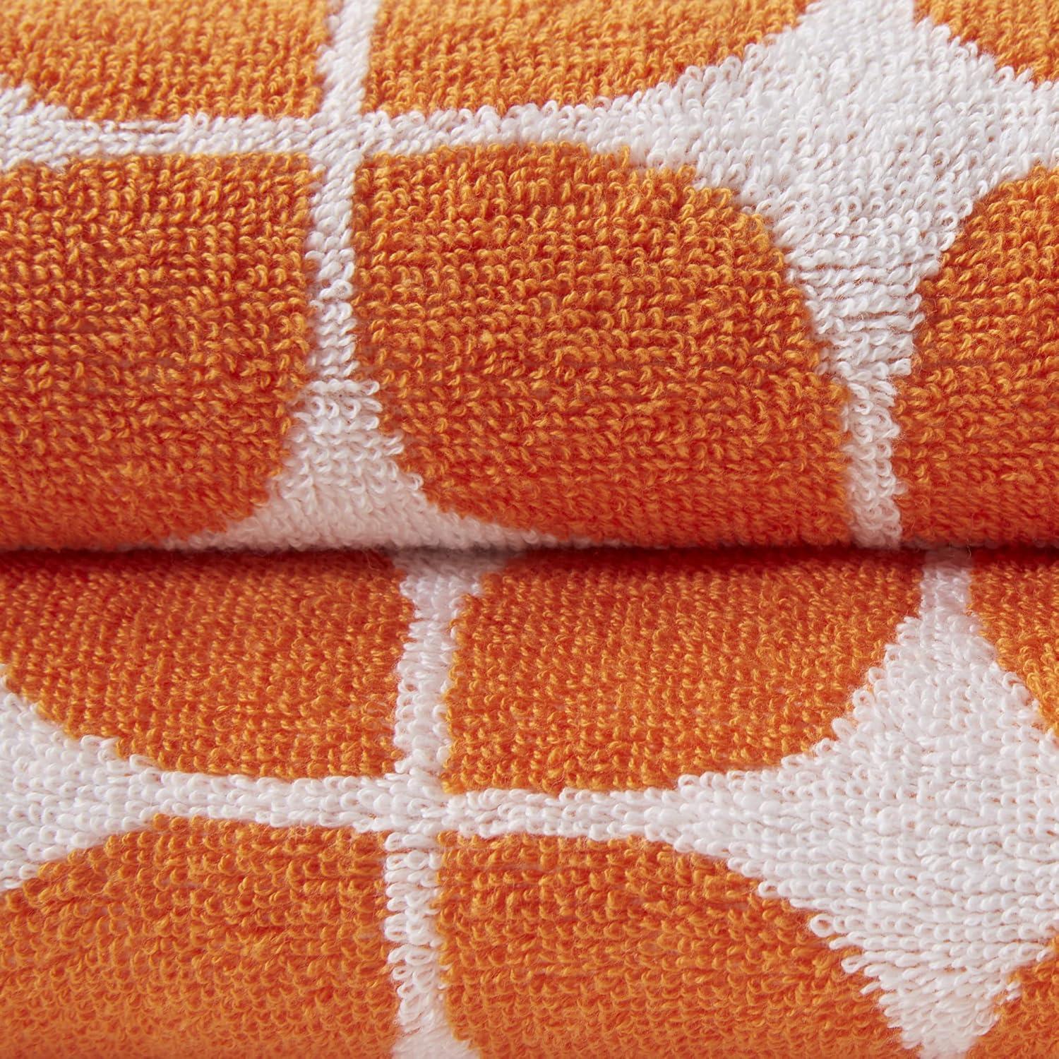 Intelligent Design Lita 6-Piece Cotton Jacquard Towel Set in Orange