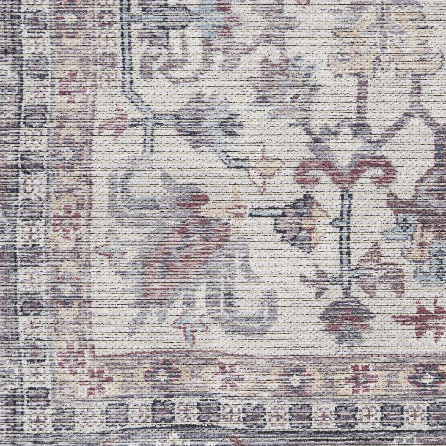 Machine Washable Oriental Gray Area Rug