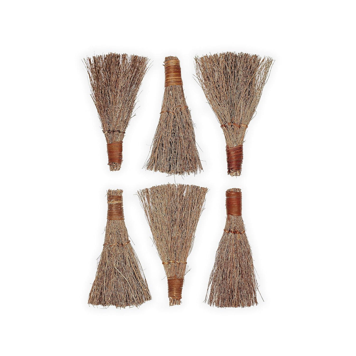 Cinnamon Scented Broom (6-Pack) - 6" Heather Broom - Holiday Decor