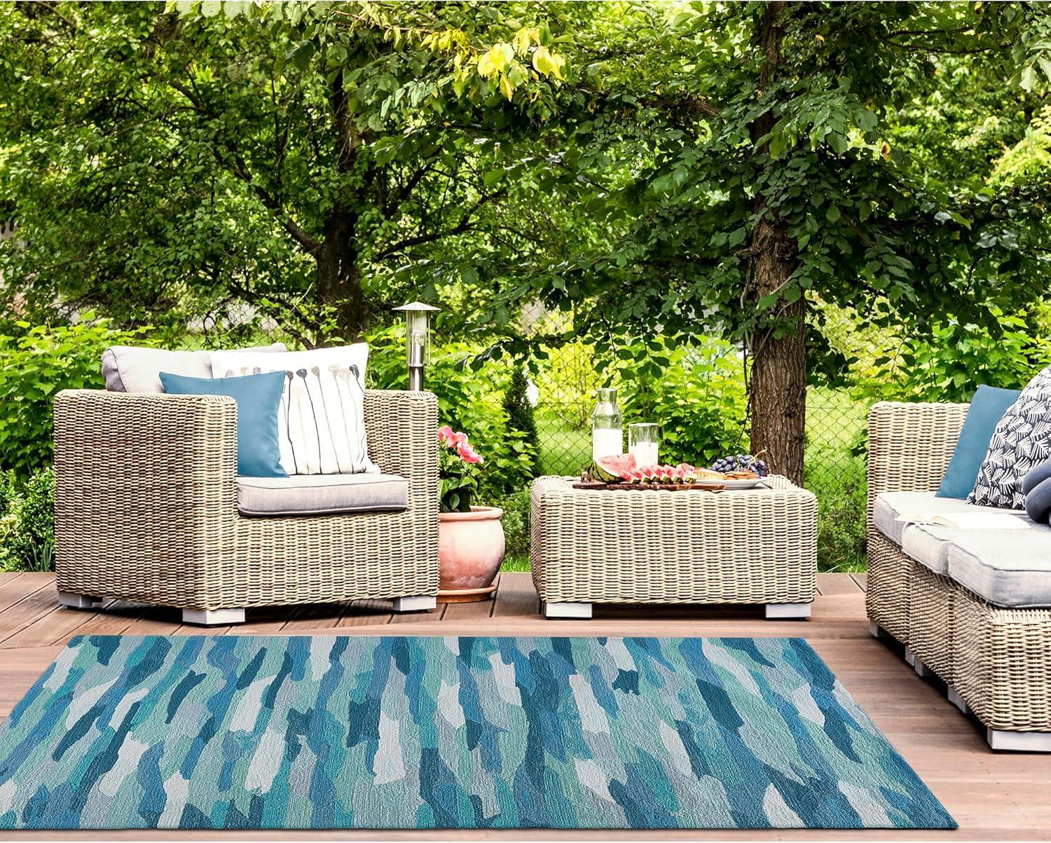 Liora Manne Capri Cloud Indoor/Outdoor Rug Aruba 7'6" x 9'6"