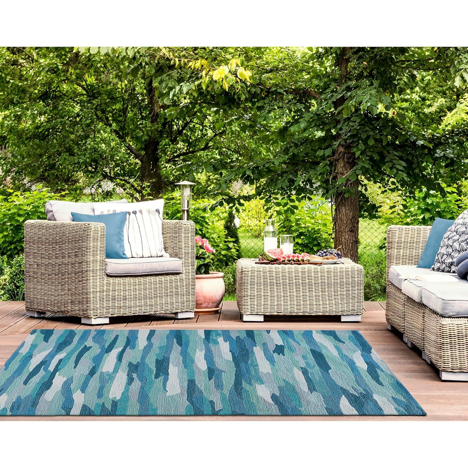 Liora Manne Capri Cloud Indoor/Outdoor Rug Aruba 7'6" x 9'6"
