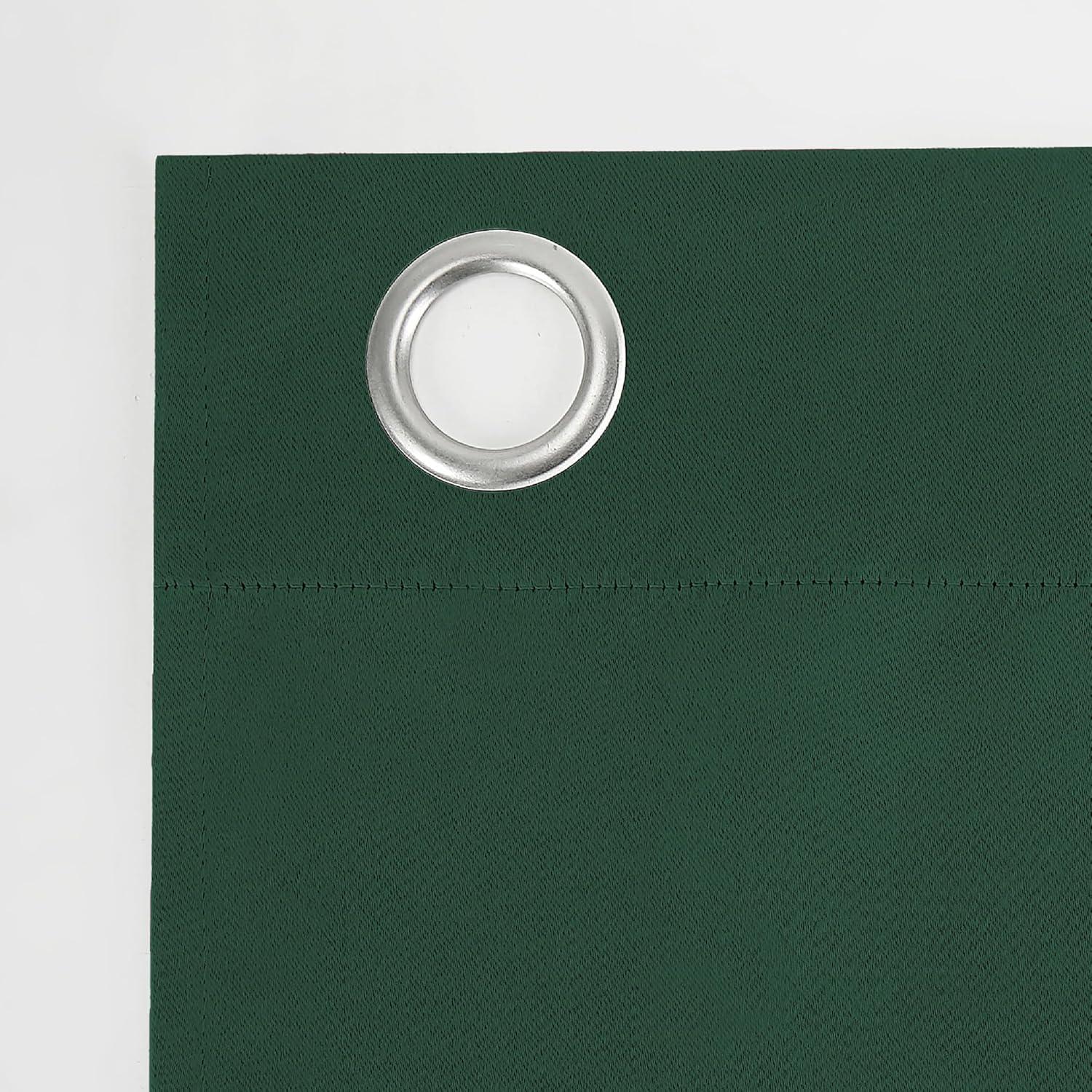 40"x95" Sun Zero Blackout Kenneth Energy Saving Grommet Curtain Panel Evergreen: Modern, Thermal Insulated, Noise Reduction