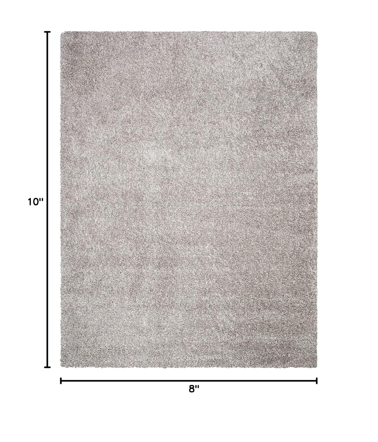 Shag SG151 Power Loomed Indoor Area Rug - Silver - 8'x10' - Safavieh.