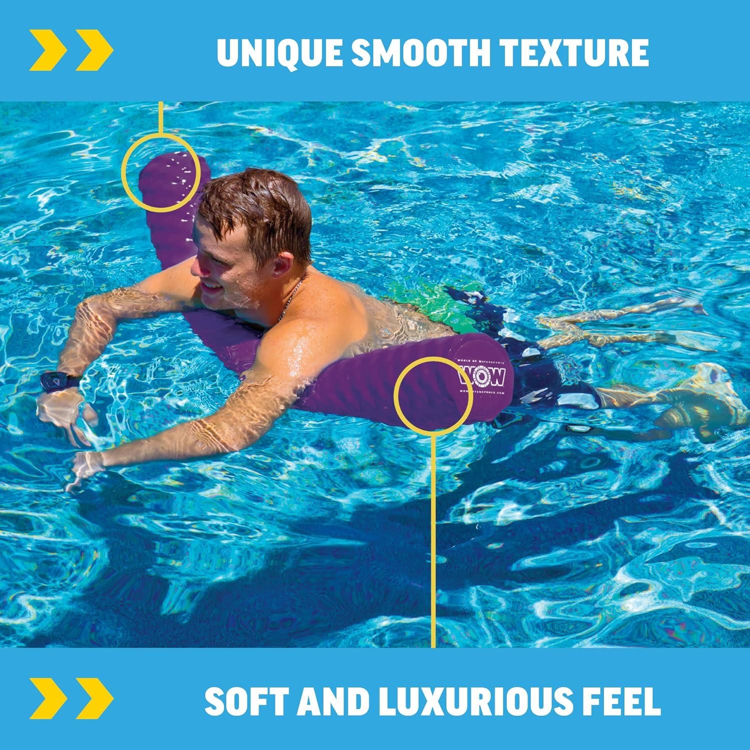 WOW Sports First Class Dipped Soft Foam Pool Noodle World of Watersports, 46 Inches Long - Purple (17-2070P)
