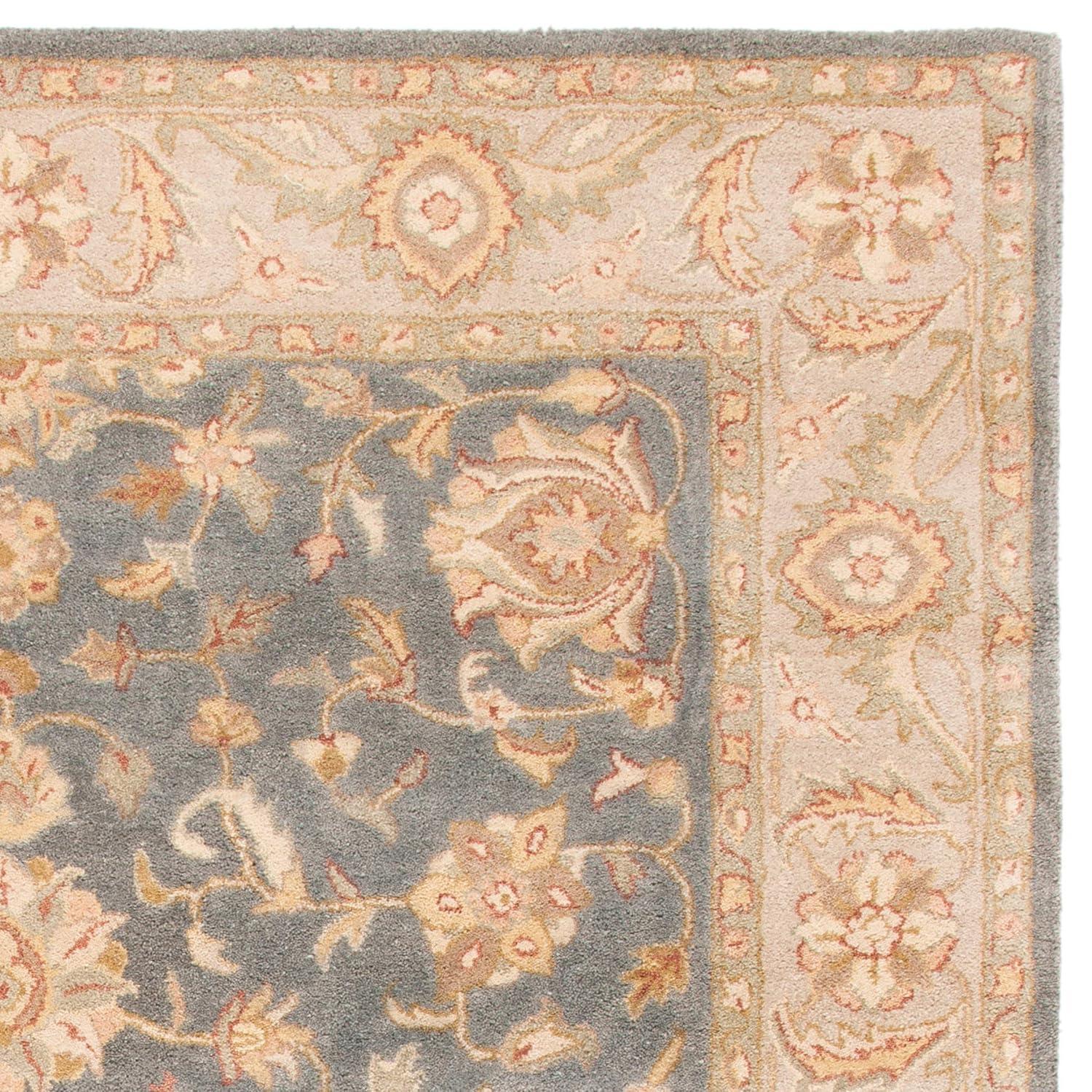 Antiquity AT312 Hand Tufted Area Rug - Blue/Beige - 8'3"x11' - Safavieh.