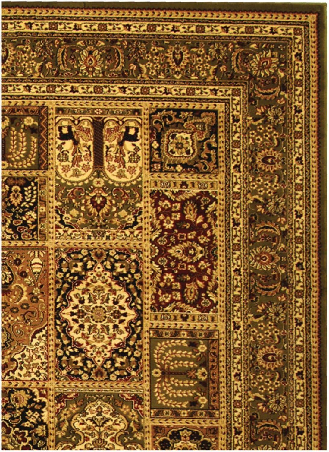 Lyndhurst LNH217 Power Loomed Area Rug - Multi/Green - 5'3"x7'6" - Safavieh.