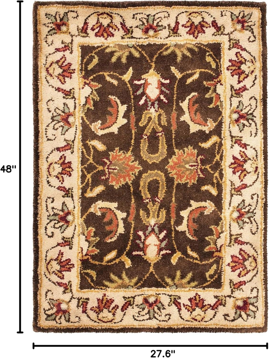 Heritage HG818 Hand Tufted Area Rug - Brown/Beige - 4'x6' - Safavieh.