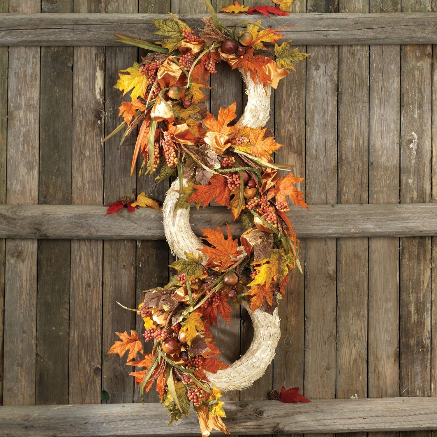 Natural Straw 18-Inch Outdoor Floral Wreath Form